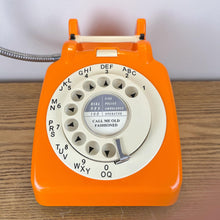 Load image into Gallery viewer, Orange Desk Lamp, Retro Telephone Lamp.
