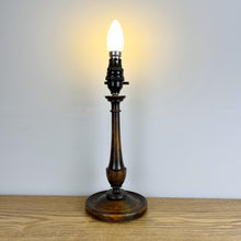 Load image into Gallery viewer, Antique Wooden Oak Lamp.
