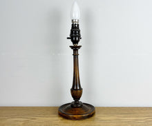 Load image into Gallery viewer, Antique Wooden Oak Lamp.
