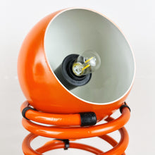 Load image into Gallery viewer, Herbert Terry Zebedee lamps, Retro Orange 1970s.

