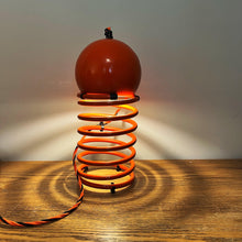 Load image into Gallery viewer, Herbert Terry Zebedee lamps, Retro Orange 1970s.
