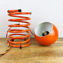Load image into Gallery viewer, Herbert Terry Zebedee lamps, Retro Orange 1970s.
