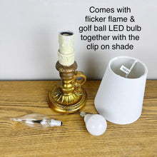 Load image into Gallery viewer, Vintage French Lamp, Wee Willie Winkie Chamberstick Lamp
