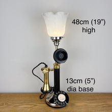 Load image into Gallery viewer, Vintage Candlestick Telephone Lamp.
