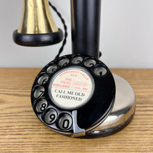 Load image into Gallery viewer, Vintage Candlestick Telephone Lamp.
