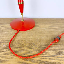 Load image into Gallery viewer, Mid Century Atomic Red Lamp
