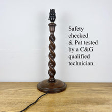 Load image into Gallery viewer, Antique Large Barley Twist Lamp
