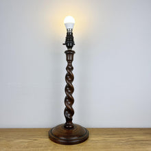 Load image into Gallery viewer, Antique Large Barley Twist Lamp
