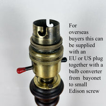 Load image into Gallery viewer, Wooden Lamp Base Antique, Fruit Wood Lamp
