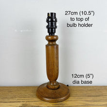 Load image into Gallery viewer, Vintage Wooden Lamp Base
