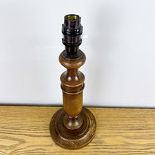 Load image into Gallery viewer, Vintage Wood Lamp Base
