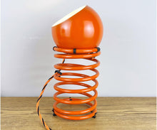 Load image into Gallery viewer, Herbert Terry Zebedee lamps, Retro Orange 1970s.
