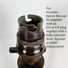 Load image into Gallery viewer, Antique Wooden Oak Lamp.

