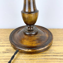 Load image into Gallery viewer, Antique Wooden Oak Lamp.
