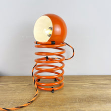 Load image into Gallery viewer, Herbert Terry Zebedee lamps, Retro Orange 1970s.

