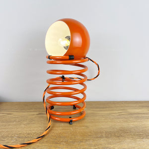 Herbert Terry Zebedee lamps, Retro Orange 1970s.