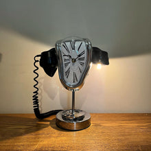 Load image into Gallery viewer, Surreal Melting Clock Telephone Lamp
