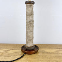 Load image into Gallery viewer, Vintage Rustic Mill Bobbin Lamp
