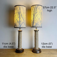 Load image into Gallery viewer, Pair Of Vintage Rustic Mill Bobbin Lamps
