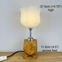 Load image into Gallery viewer, Art Deco Geometric Wooden Lamp
