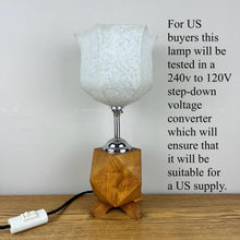 Load image into Gallery viewer, Art Deco Geometric Wooden Lamp
