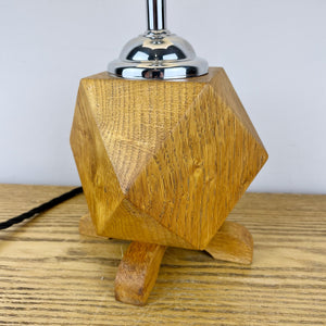 Art Deco Geometric Wooden Lamp