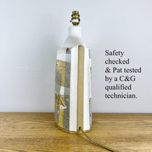 Load image into Gallery viewer, Large Vintage Tremaen Pottery Lamp, Peter Ellery Resist Design.
