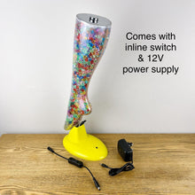 Load image into Gallery viewer, Quirky Multicoloured Leg Lamp.
