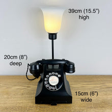 Load image into Gallery viewer, Nostalgic Bakelite Telephone Lamp, Vintage 1930s Style Desk Light
