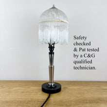 Load image into Gallery viewer, Vintage Bakelite &amp; Chrome Art Deco Lamp.
