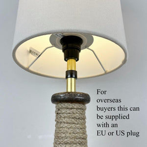 Vintage Rustic Mill Bobbin Lamp