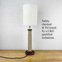 Load image into Gallery viewer, Vintage Rustic Mill Bobbin Lamp
