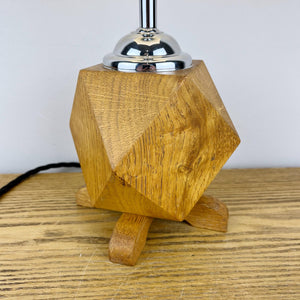 Art Deco Geometric Wooden Lamp