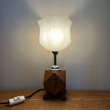 Load image into Gallery viewer, Art Deco Geometric Wooden Lamp
