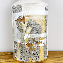 Load image into Gallery viewer, Large Vintage Tremaen Pottery Lamp, Peter Ellery Resist Design.

