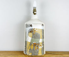 Load image into Gallery viewer, Large Vintage Tremaen Pottery Lamp, Peter Ellery Resist Design.
