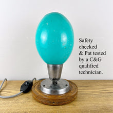 Load image into Gallery viewer, Industrial 1940’s Turqoise Wall Mounted Work Light.
