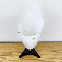 Load image into Gallery viewer, Mid Century Atomic Red &amp; Black Lamp
