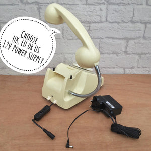 Retro Telephone Lamp Cream