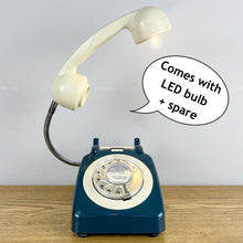 Load image into Gallery viewer, ManCave Lighting, Blue / Cream Telephone Lamp
