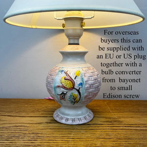 Vintage Pink Ceramic Lamp