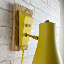 Load image into Gallery viewer, Mid Century Yellow Pair of Wall Lights.

