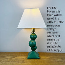 Load image into Gallery viewer, Vintage Green Ceramic Abstract Sculptural Lamp
