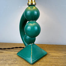 Load image into Gallery viewer, Vintage Green Ceramic Abstract Sculptural Lamp
