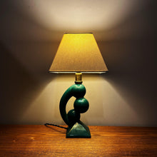 Load image into Gallery viewer, Vintage Green Ceramic Abstract Sculptural Lamp

