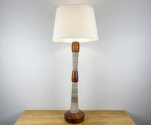 Load image into Gallery viewer, Pair Of Rare Mid Century Lamps, Teak &amp; Cardboard.
