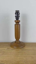 Load and play video in Gallery viewer, Vintage Wooden  Lamp Base
