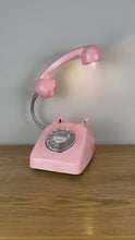 Load and play video in Gallery viewer, Soft Pink Desk Lamp, Retro Girly Gift.
