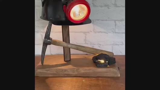 Miners Helmet Lamp, Nostalgia Gift.