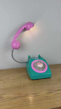 Load and play video in Gallery viewer, Dopamine Decor, Emerald Green &amp; Pink Desk Lamp.
